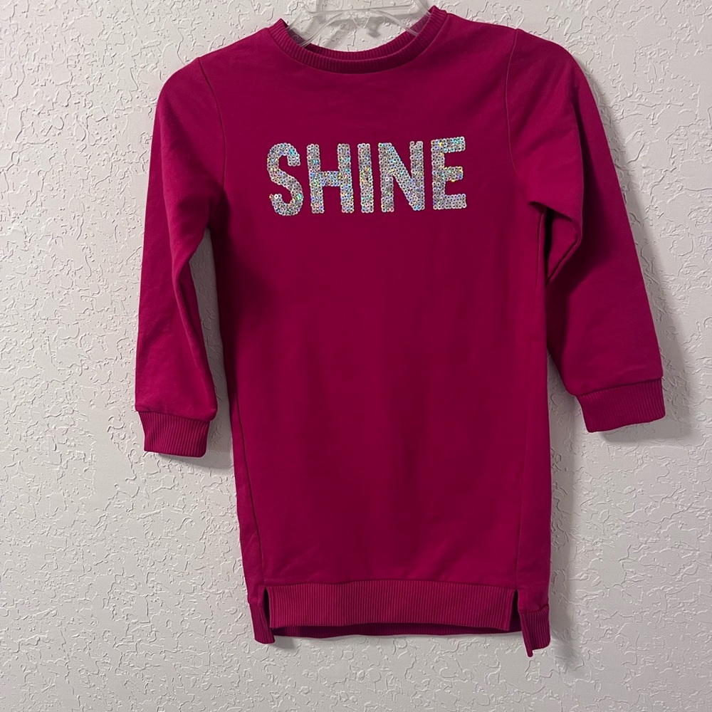 Wonder Nation Pink Shine Sweater Dress